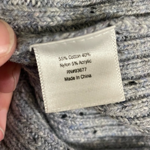 ANA grey mock neck sweater - warm, cozy, comfy for fall and winter - Picture 8 of 10